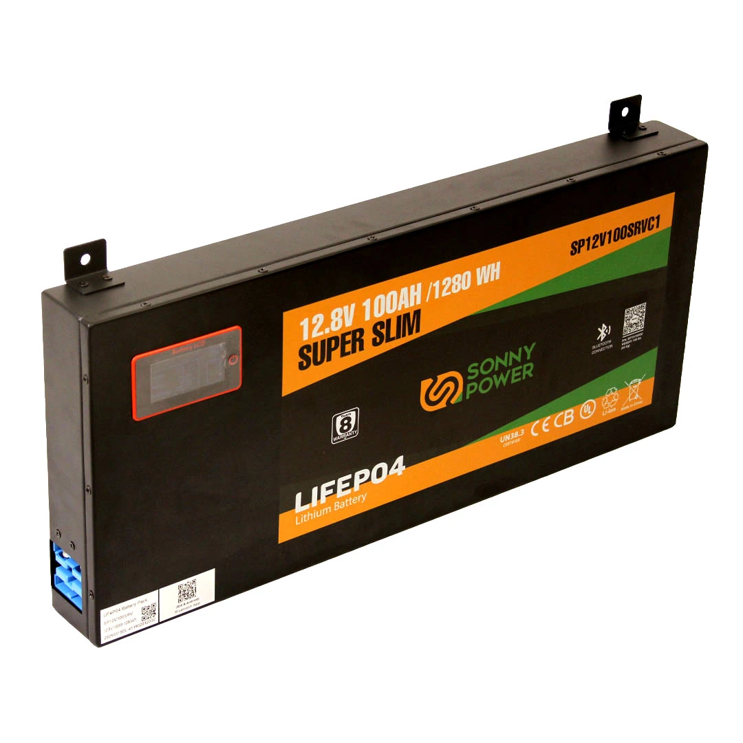 12v 100ah black red screen 1