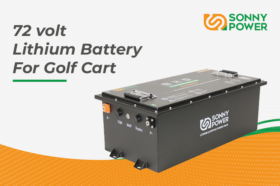 72 volt lithium battery for golf cart