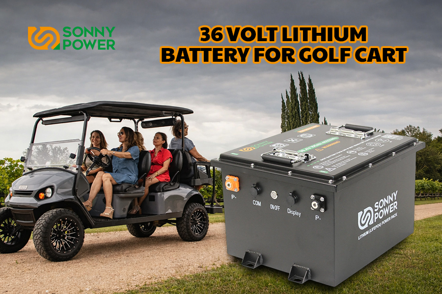 36 volt lithium battery for golf cart